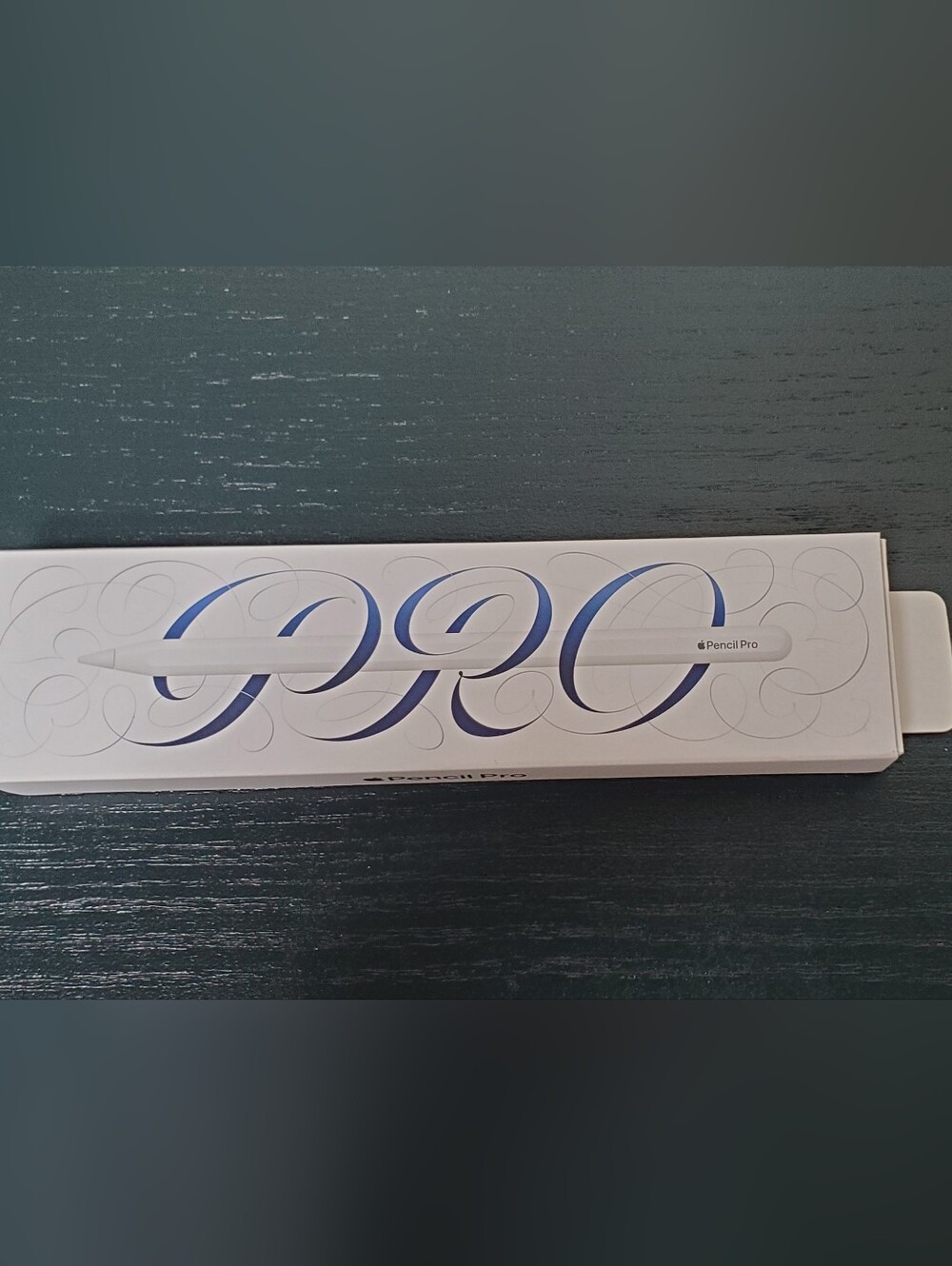 Apple Pencil Pro (White) - Decorative Blue Accents